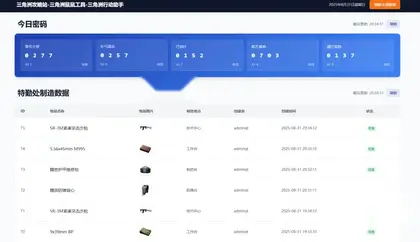 【三角洲行动】每日密码特勤处制造改枪码分享