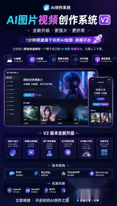 AI图片视频创作系统V2版本