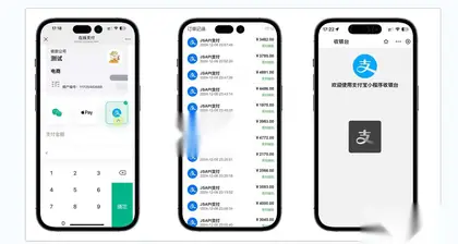 易支付精美设计的支付收银台模板源码，支持Apple Pay